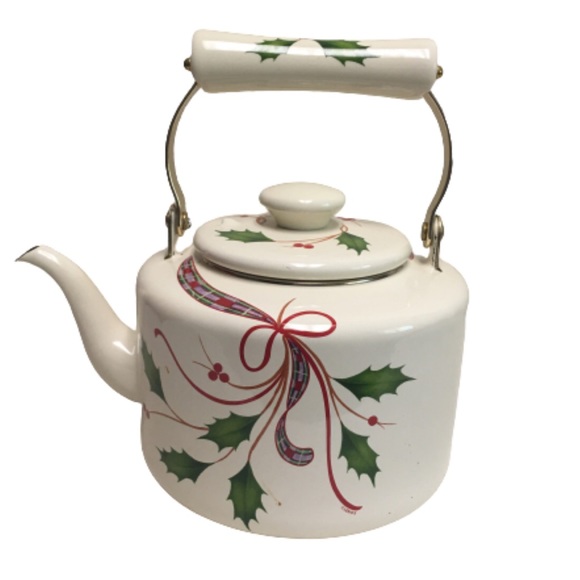 Lenox Other - Lenox Holiday Nouveau Metal Teakettle Christmas